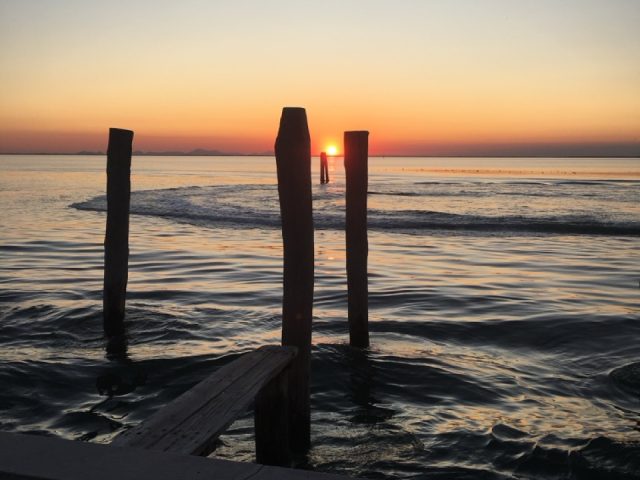foto tramonto locanda stravedo pellestrina