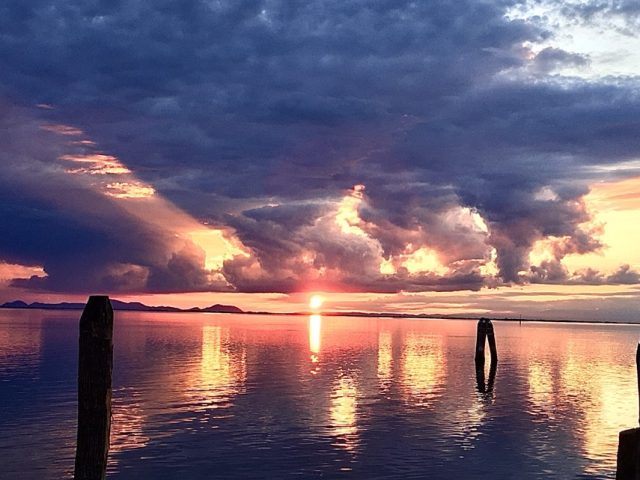 foto tramonto locanda stravedo pellestrina